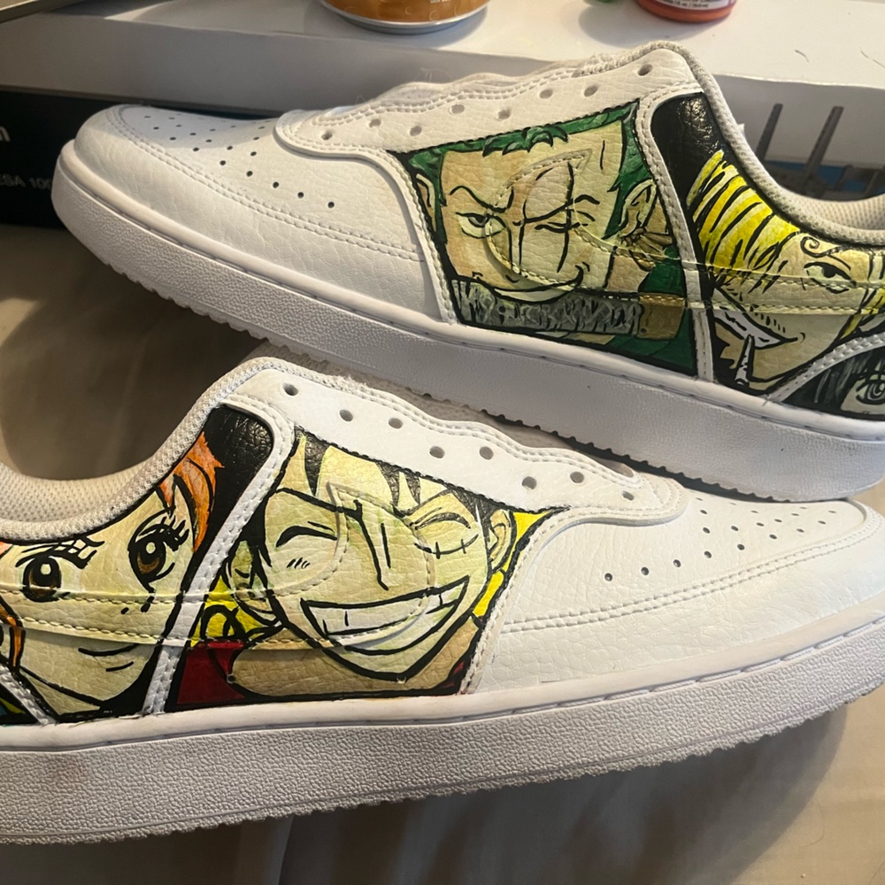 hand painted one piece nikes women’s size 9 or men’s size 7